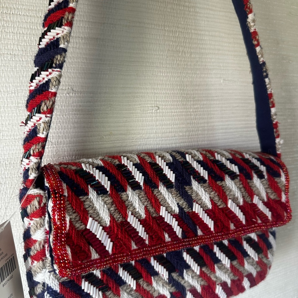 Anthropologie Multicolor Woven Shoulder Bag